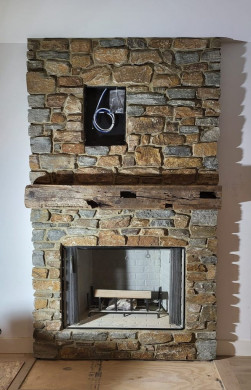 Stone Fireplace