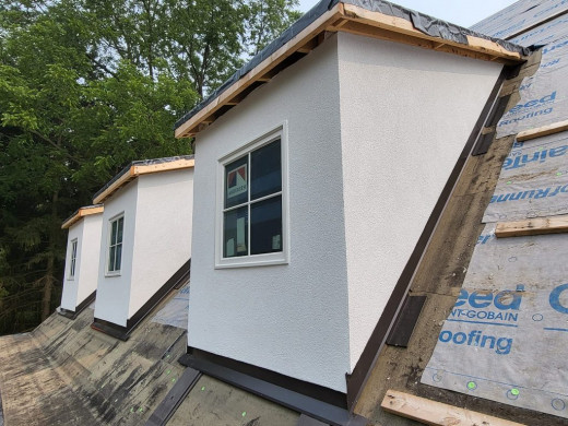 Stucco Dormers