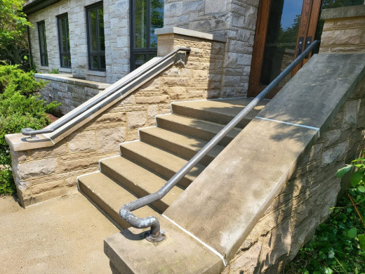 Staircase Bannister Tuck-pointing