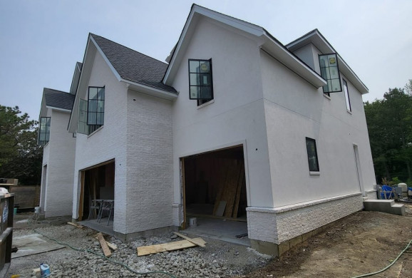 Brick and Stucco House