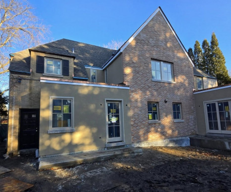 Brick and Stucco House