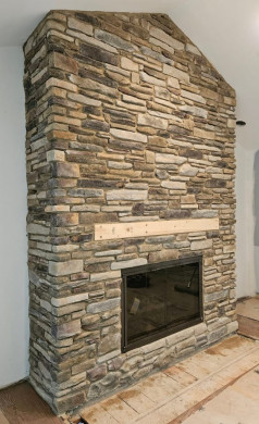 Stone Fireplace
