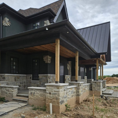 Stone and Stucco House